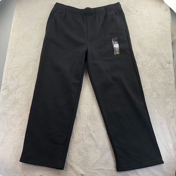 NWT Athletic Works Mens Activewear Pants XXL Black Fleece Straight Sweatpants - Picture 13 of 14